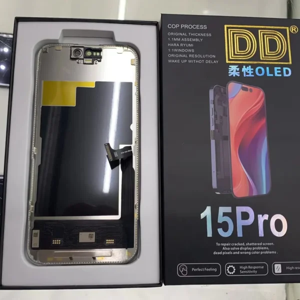 NO IC OLED Display For iPhone 13 14 15 13Pro 14Pro 15Pro 15Pro Max 13promax 14plus LCD Solve Non-Genuine Screen Pop Up Problem