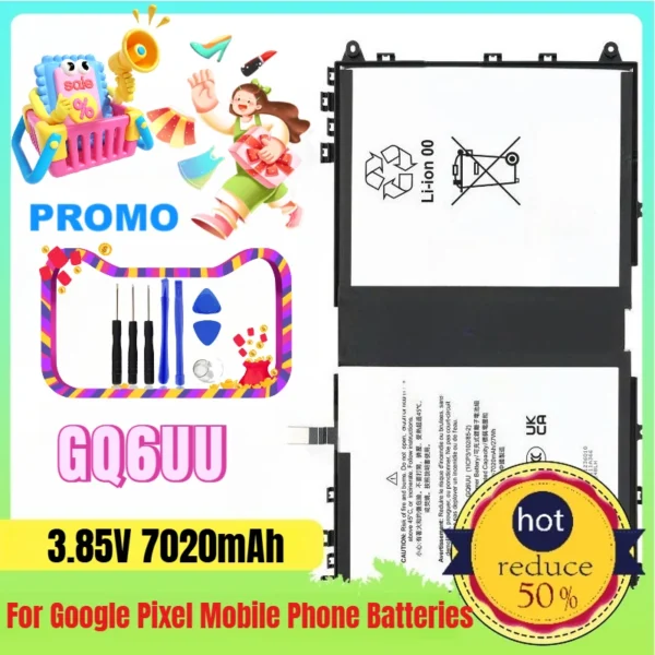 GQ6UU Suitable for The Built-in Battery for Google Pixel 7020mAh Mobile Phone Batteries
